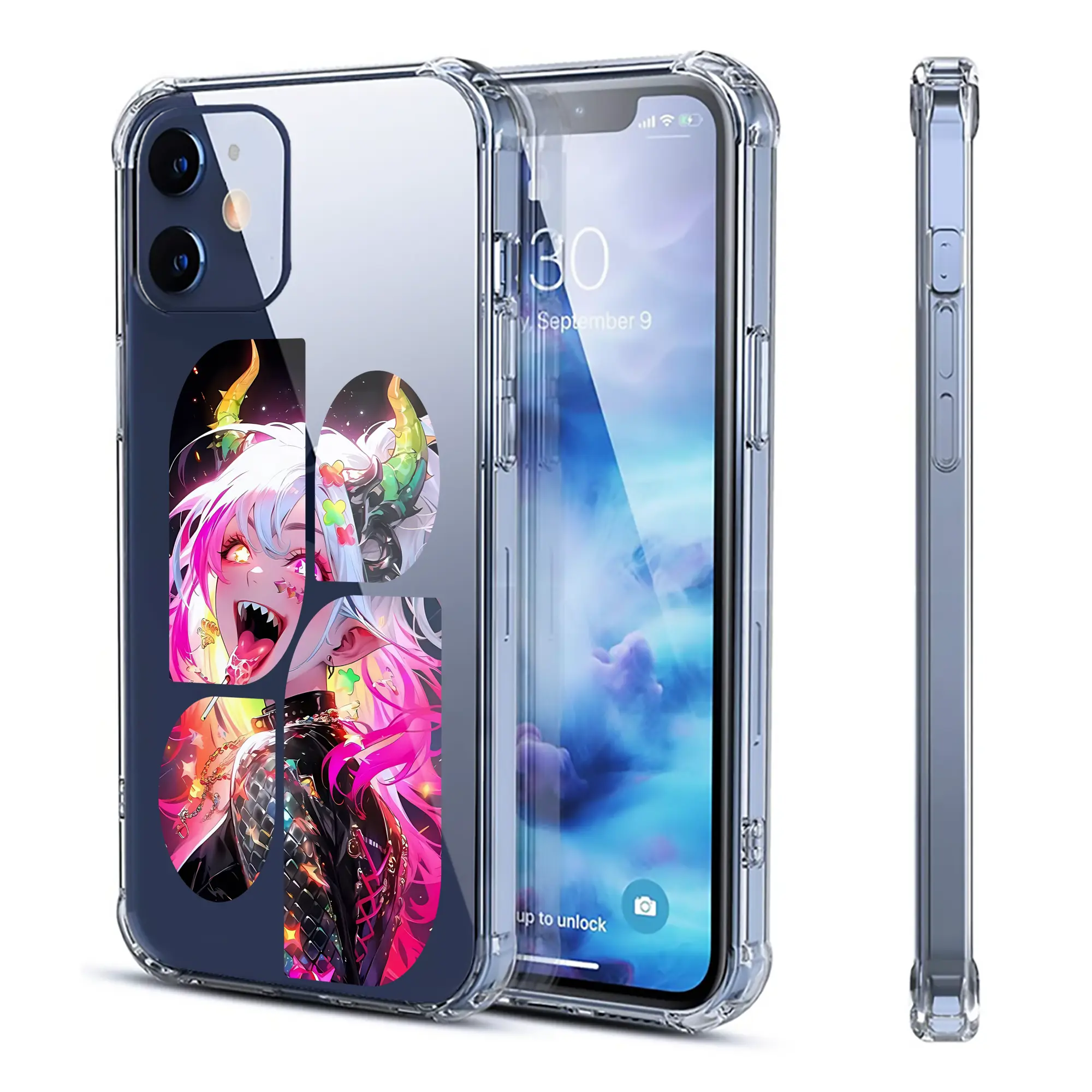 葬送のフリーレン（Frieren） グッズ,アウラ（Aura） - IPhone 12シリーズ対応 ・ 透明スマホケース ・ クリアソフトケース ・ TPU素材 ・ 耐衝撃 ・ 高密着 ・ 防汚 防指紋 ・ 簡単着脱